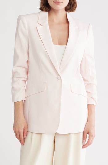 Shop Cinq À Sept Kylie Linen & Cotton Blazer