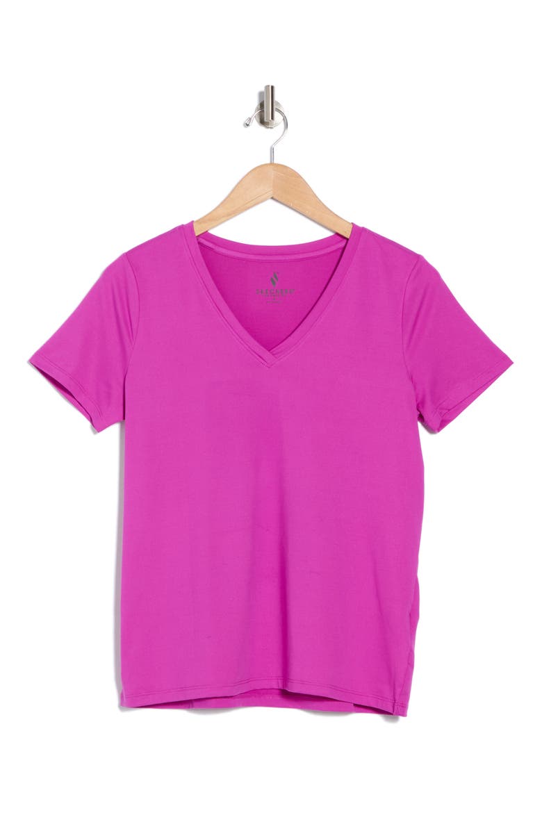 Godri Serene V-Neck Top, Alternate, color, VIOLET RAYS-MATCH SWATCH