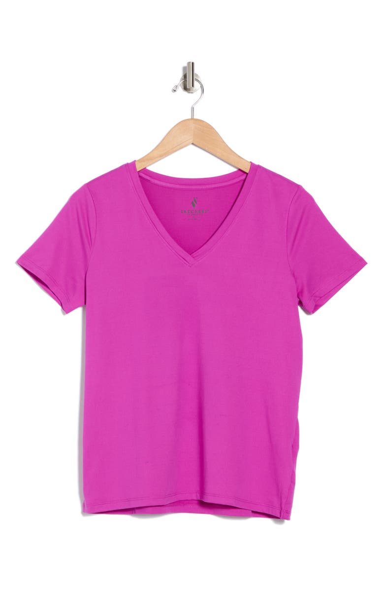 SKECHERS Godri Serene V-Neck Top, Main, color, 