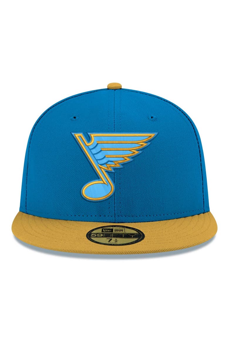 Men's New Era  Blue St. Louis Blues Core Logo Two-Tone 59FIFTY Fitted Hat, Alternate, color, Blue