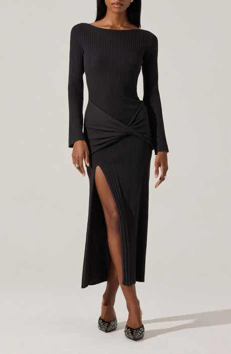 ASTR the Label Arwyn Wrap Detail Long Sleeve Sweater Dress