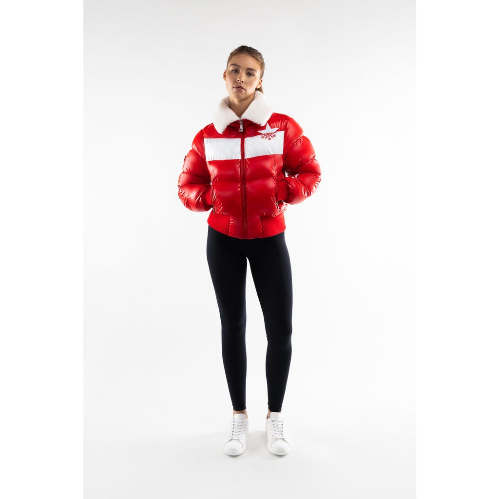 Malibu Ski Club Apres Slick Bomber In Red