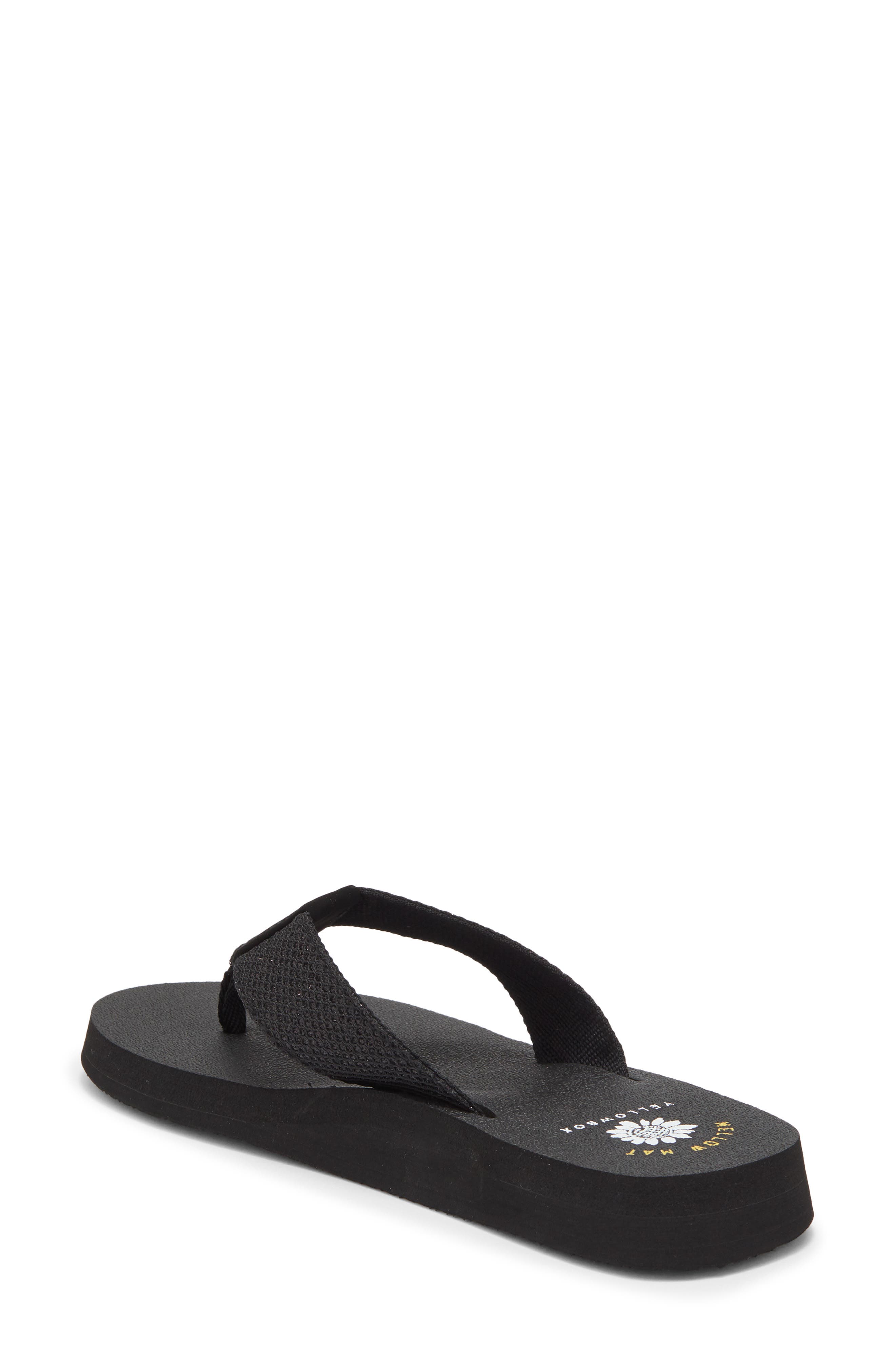 Yellow Box Premium Dax Flip Flop, Alternate, color, Black