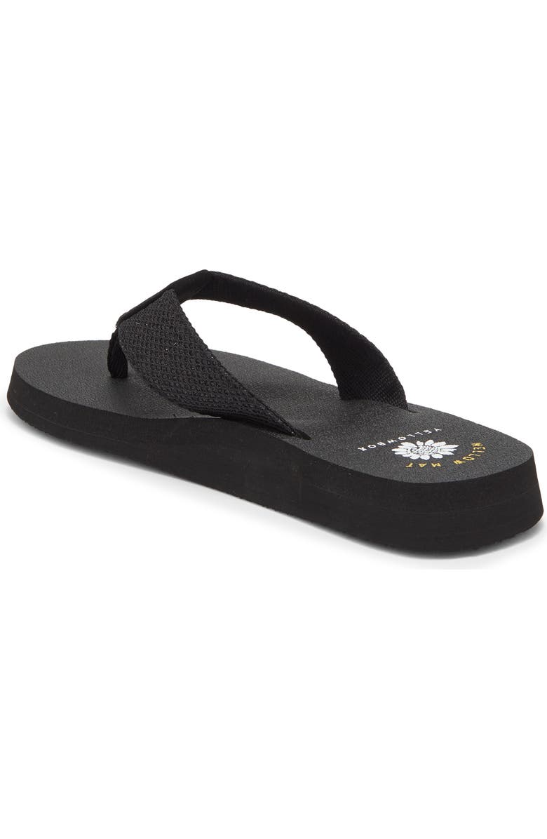 Yellow Box Premium Dax Flip Flop, Alternate, color, Black