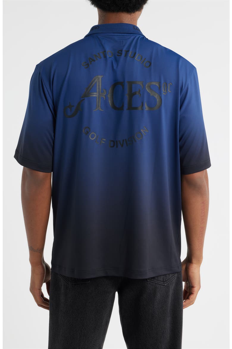 4 Aces Club Graphic Polo, Alternate, color, BLUE