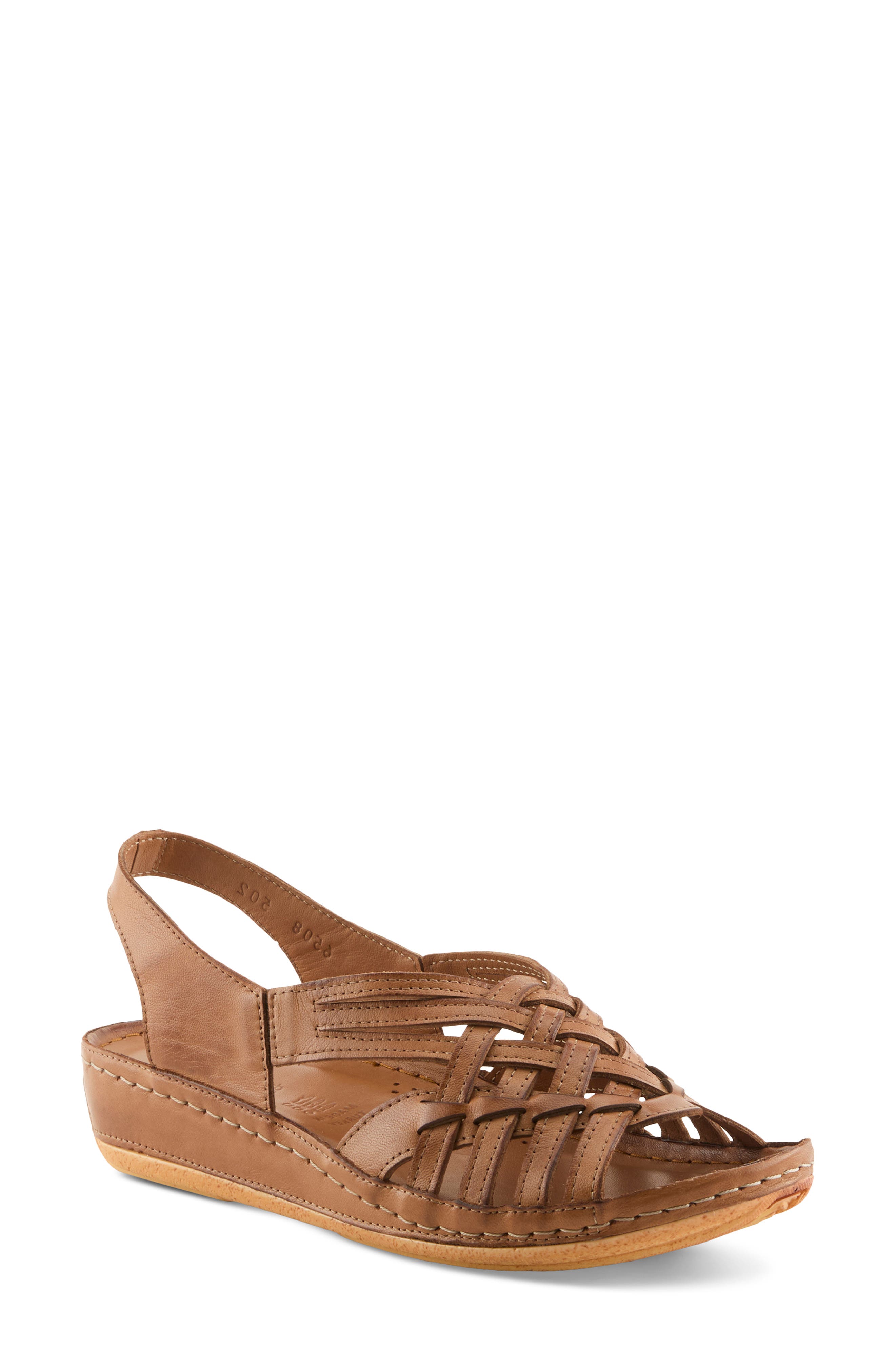 Spring Step Choi Slingback Sandal, Main, color, Camel