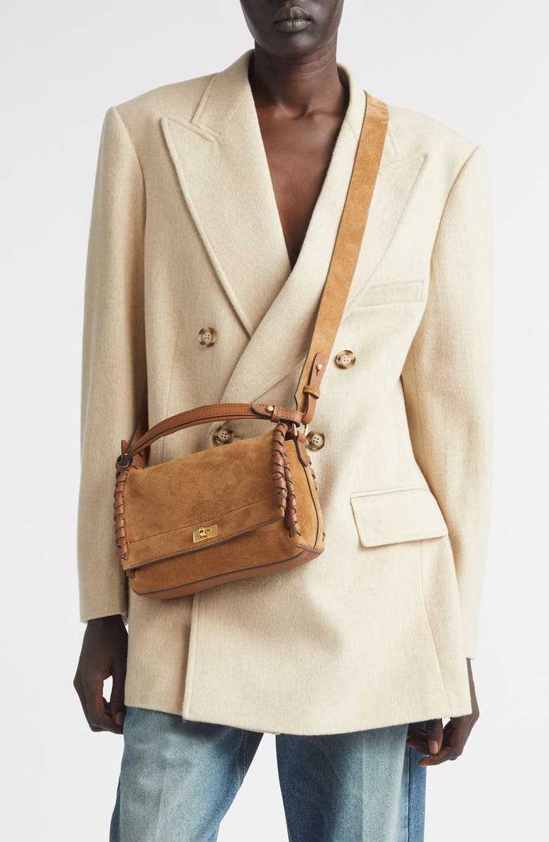 Anya Hindmarch Mortimer Whipstitch Crossbody Bag, Alternate, color, Pecan