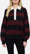 Blu Pepper Stripe Polo Sweater