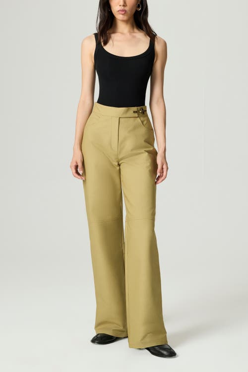Nocturne Side-buckle High-waist Wide Trousers In Multi