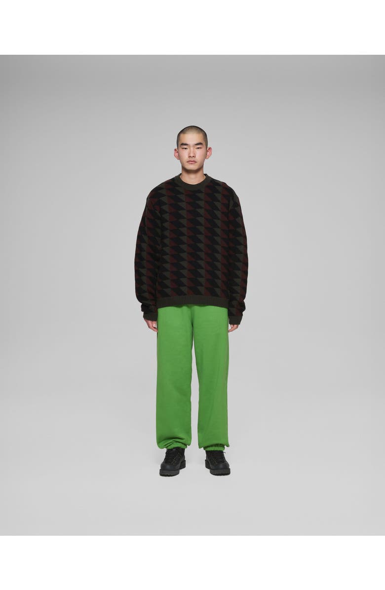 vowels Tessellated Sweater, Alternate, color, Green