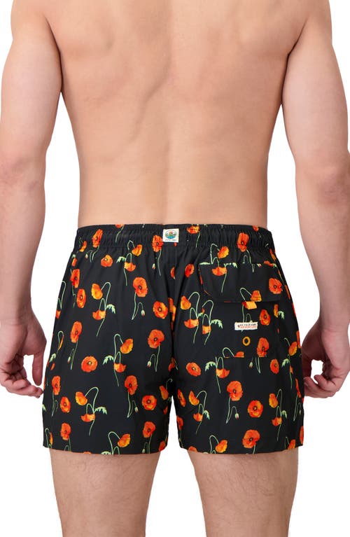 Sunset X Vine Floral Swim Trunks