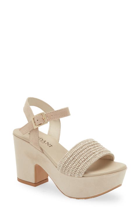 Liona Raffia Platform Sandal (Women)