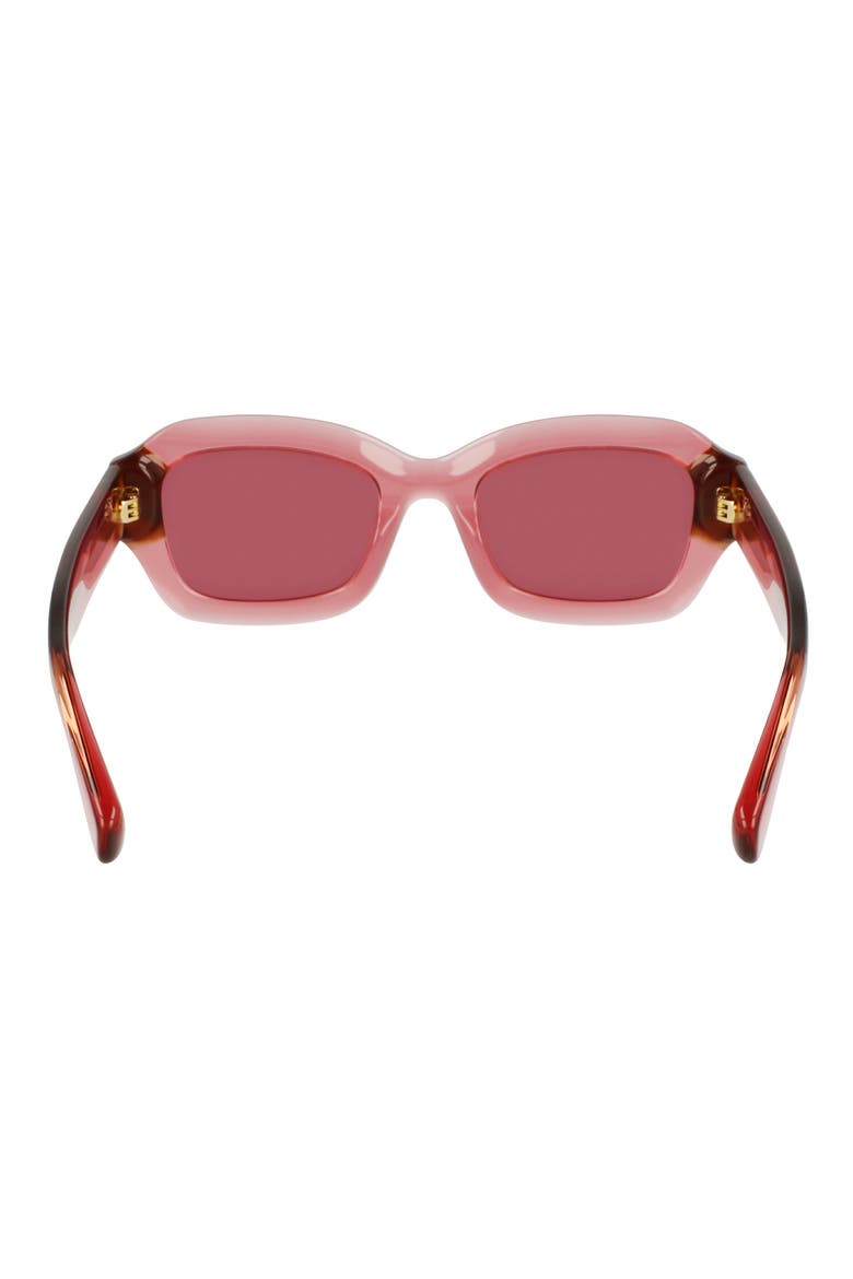 Heritage 50mm Cat Eye Sunglasses, Alternate, color, TRANSPARENT ROSE/ROSE HAVANA