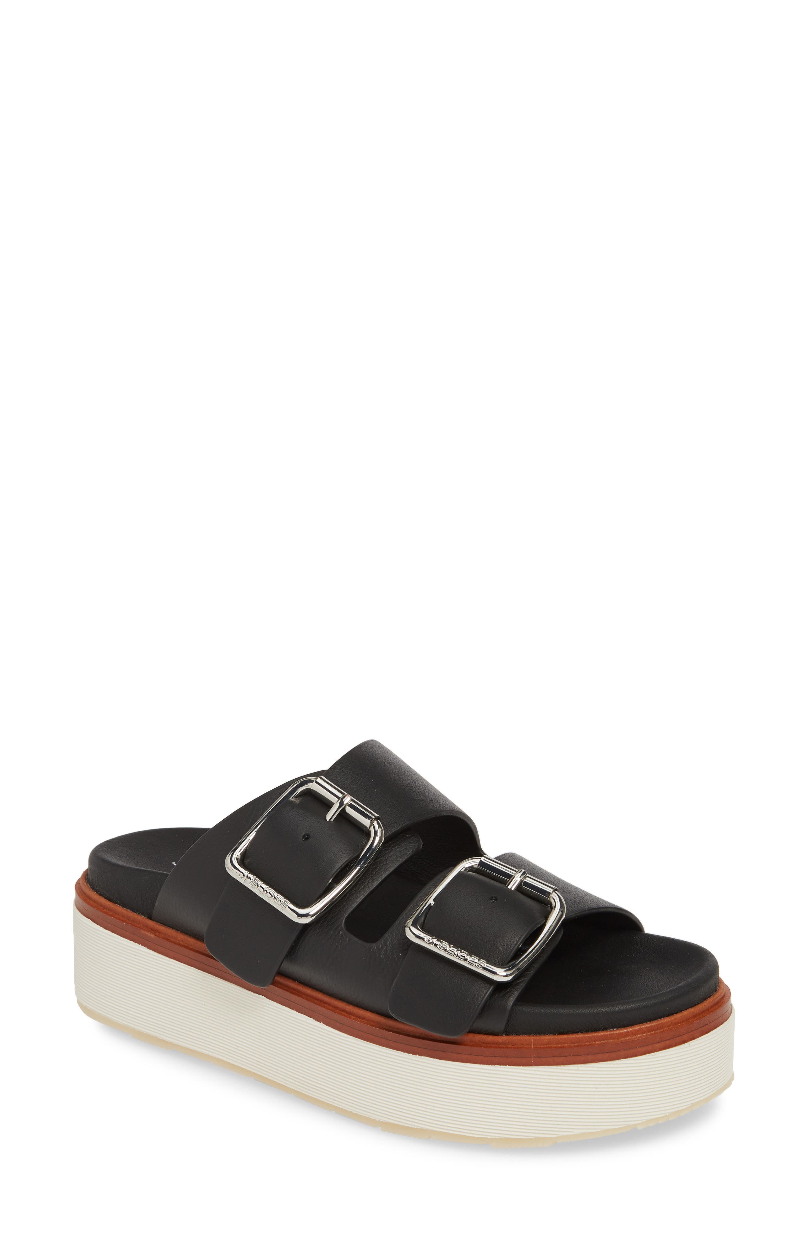 JSlides Bowie Platform Slide Sandal, Main, color, 