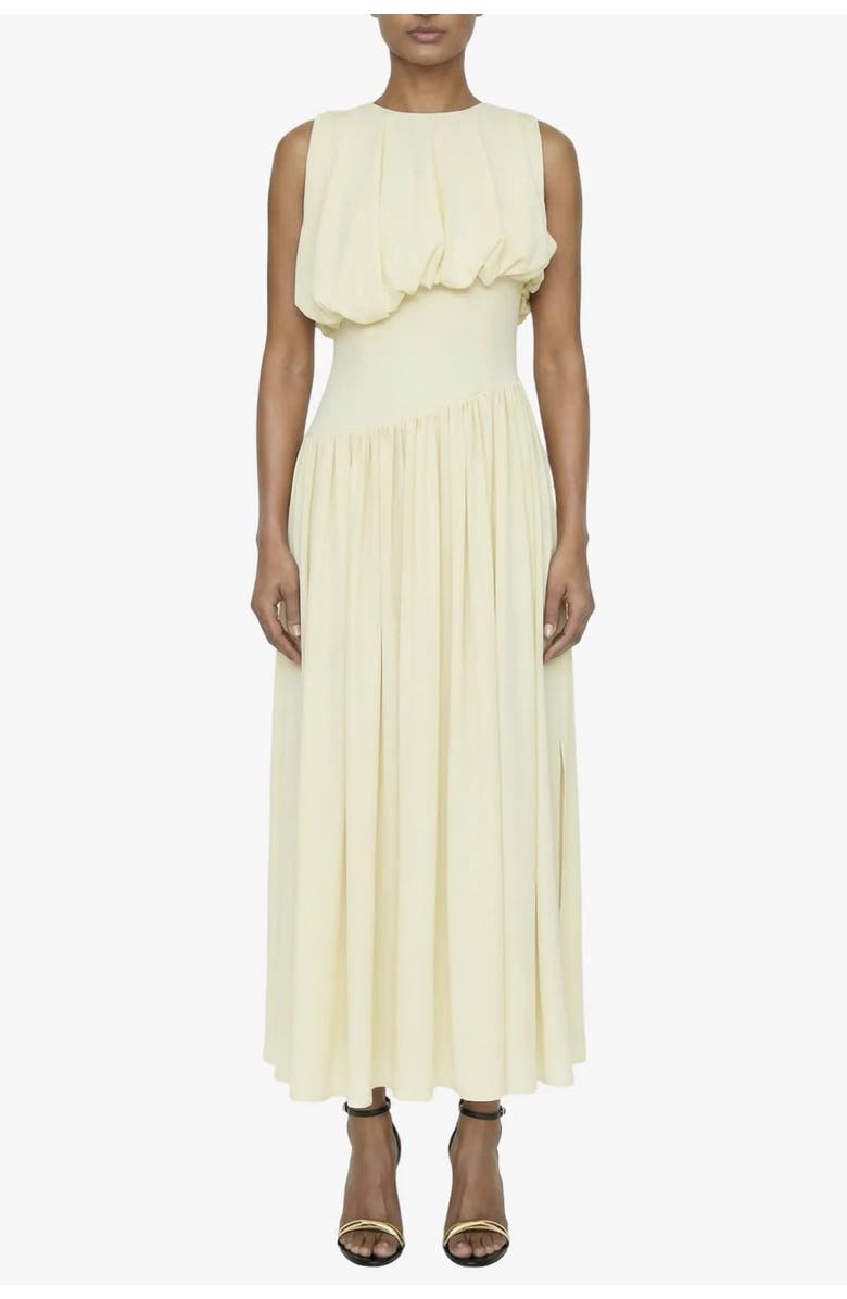 Elexiay Diana Sleeveless Gathered Pleated Drop Waist Dress, Main, color,