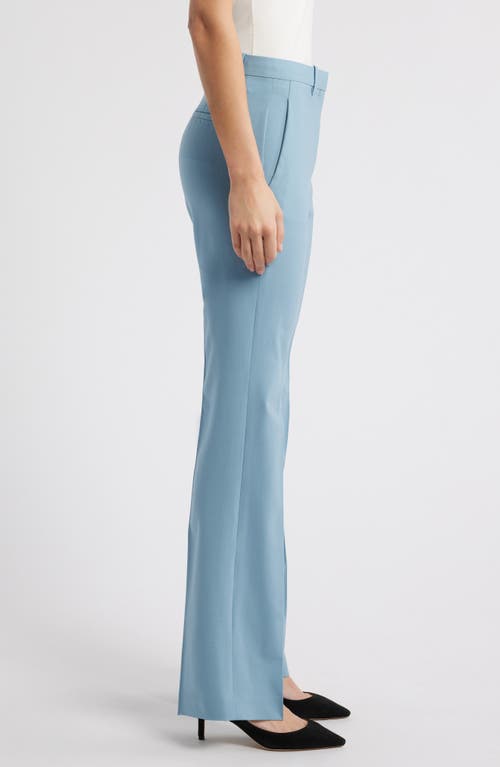 Theory Stretch Wool Trousers In Blue
