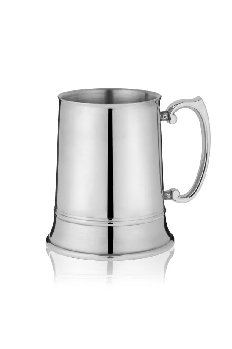 Beer Stein in Stainless Steel, Alternate, color, Silver