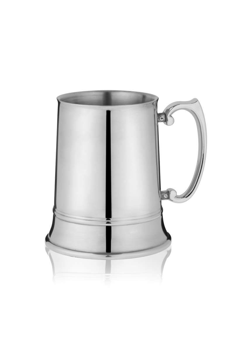 Viski Beer Stein in Stainless Steel, Alternate, color, Silver