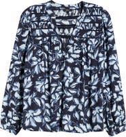 Rails Asta Floral Split Neck Top