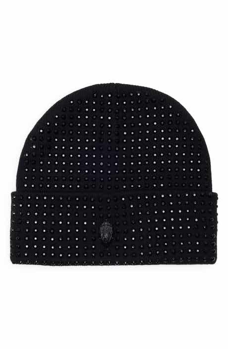 Kurt Geiger London Crystal Eagle Embellished Beanie
