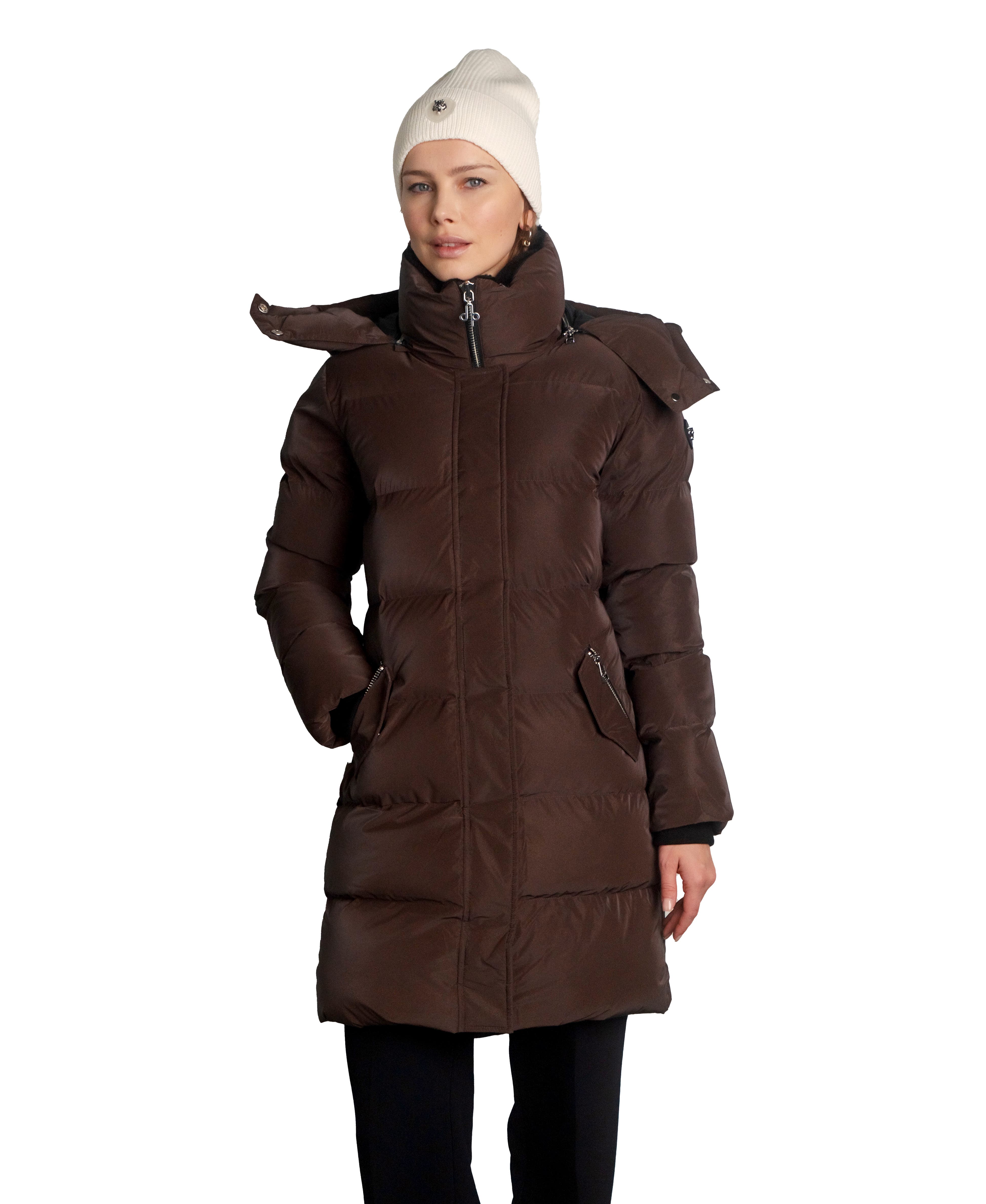 Women's Penguin Long Length Quilted Coat - image 3