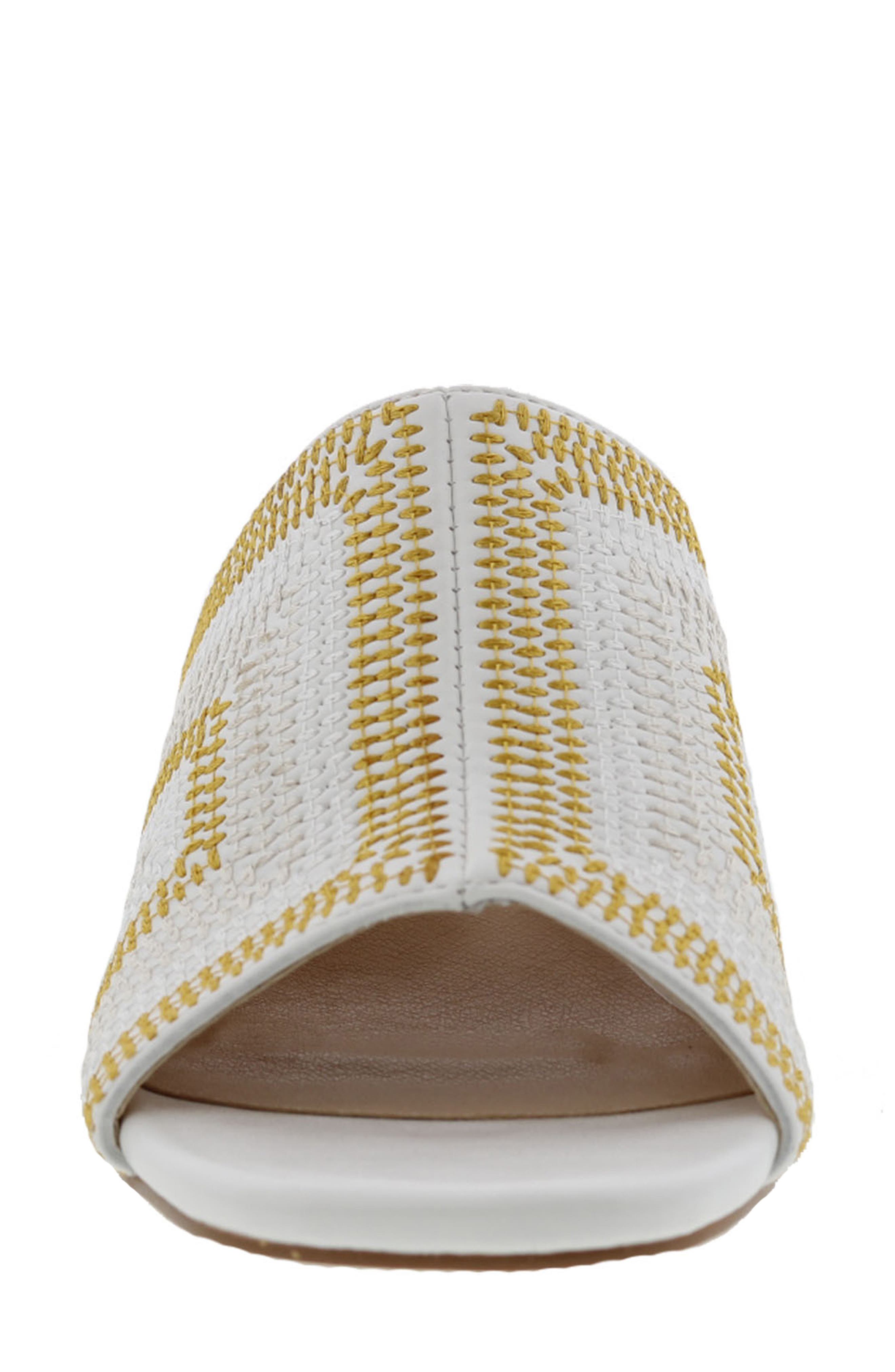 BELLINI Faint Block Heel Sandal, Alternate, color, White/ Yellow