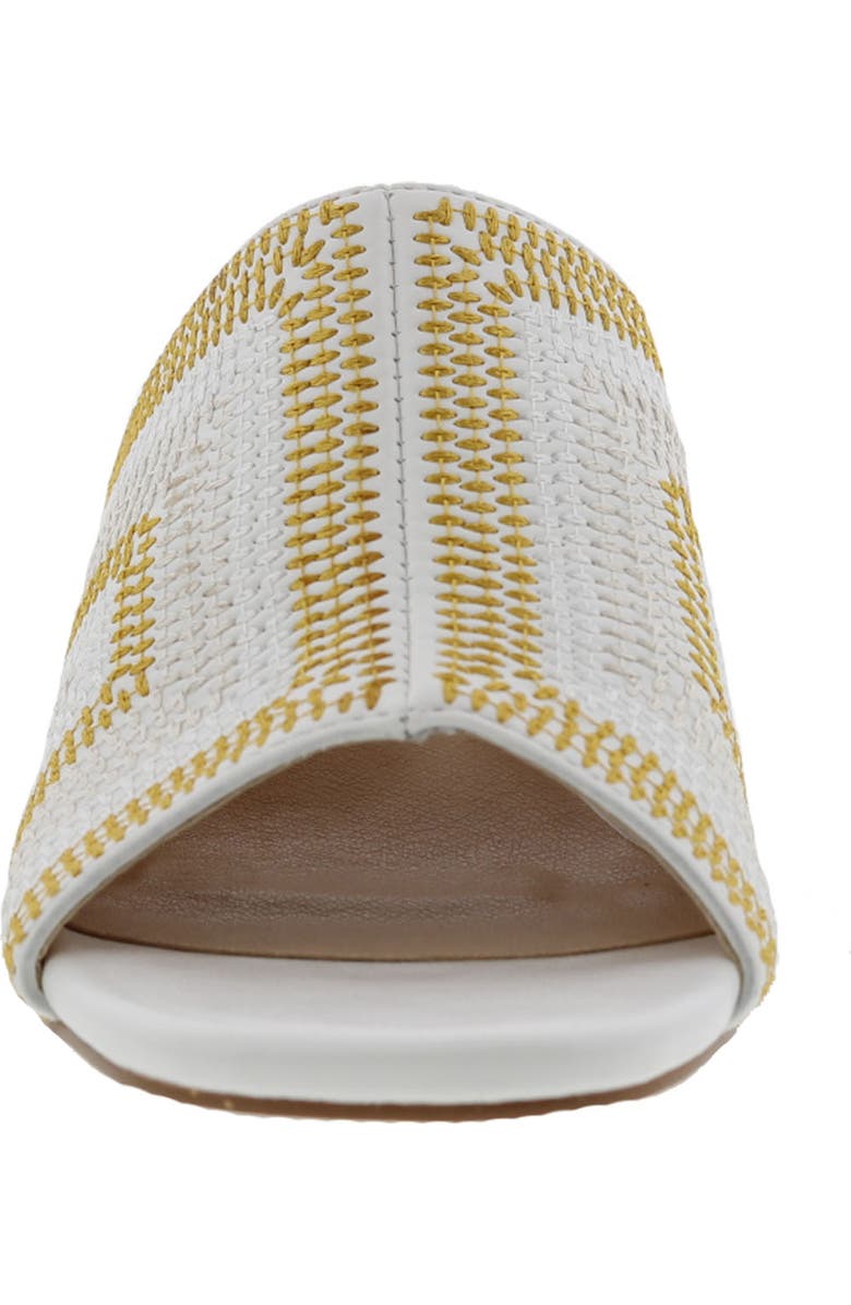 BELLINI Faint Block Heel Sandal, Alternate, color, White/ Yellow