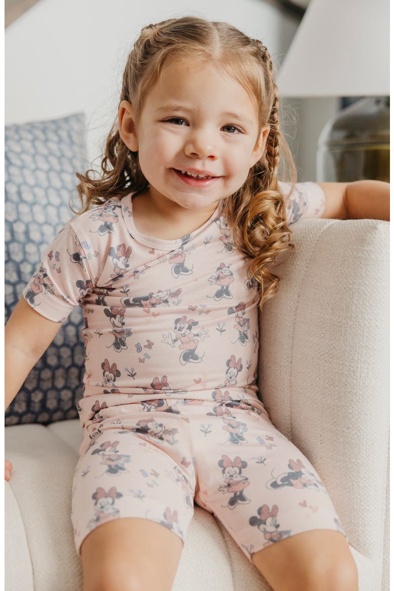 Minnie Mouse Fitted Two-Piece Short Pajamas, Alternate, color, MINNIE MOUSE