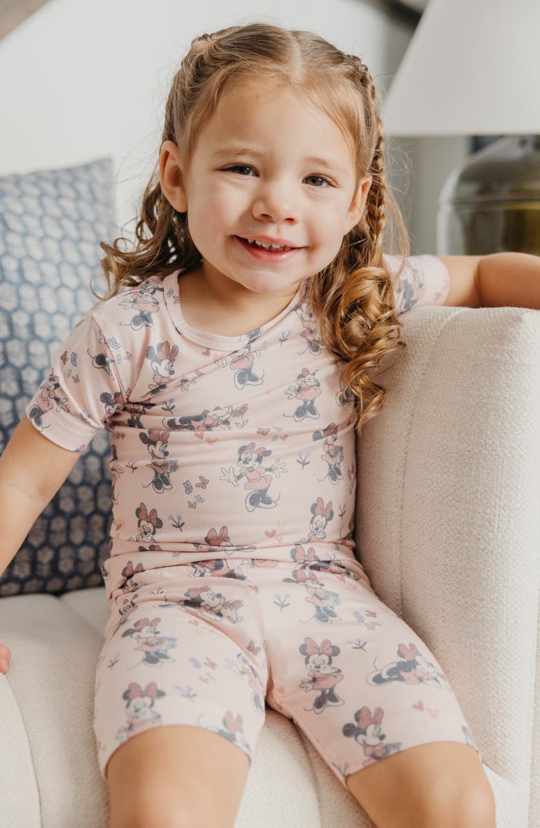 Copper Pearl Minnie Mouse Fitted Two-Piece Short Pajamas, Alternate, color, Minnie Mouse