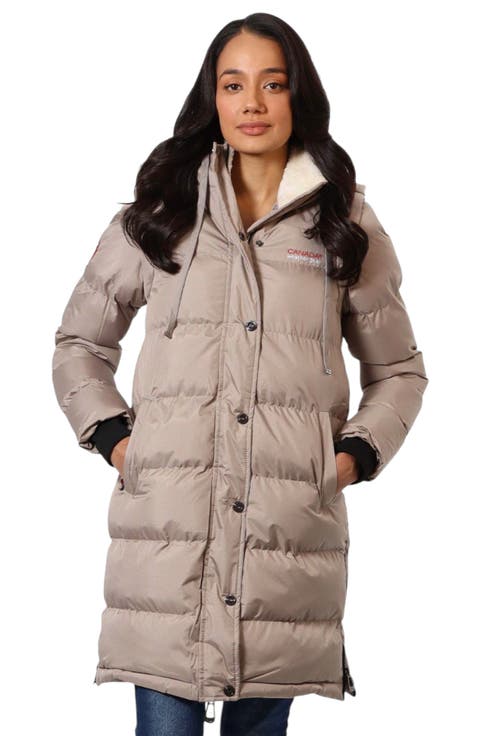 Women's Long Heavyweight 2 in 1 Puffer Jacket and Vest