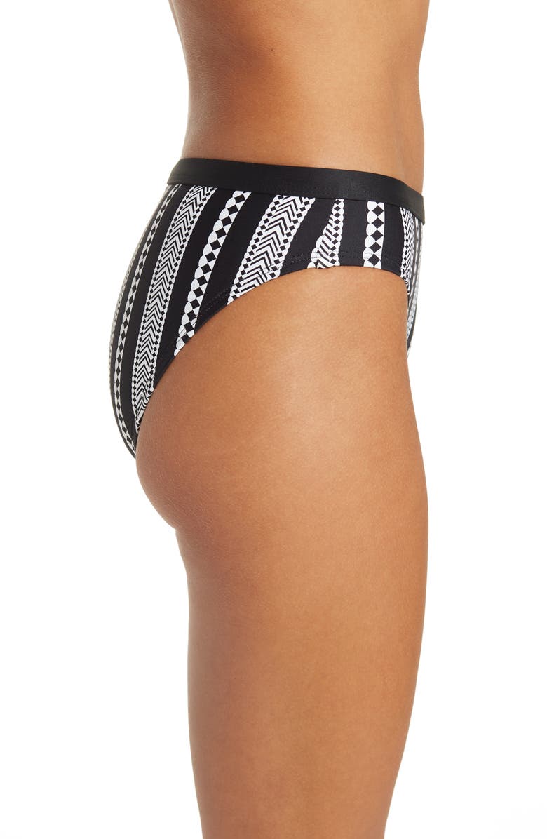 NEXT BY ATHENA Stripe Retro Bikini Bottoms, Alternate, color, 