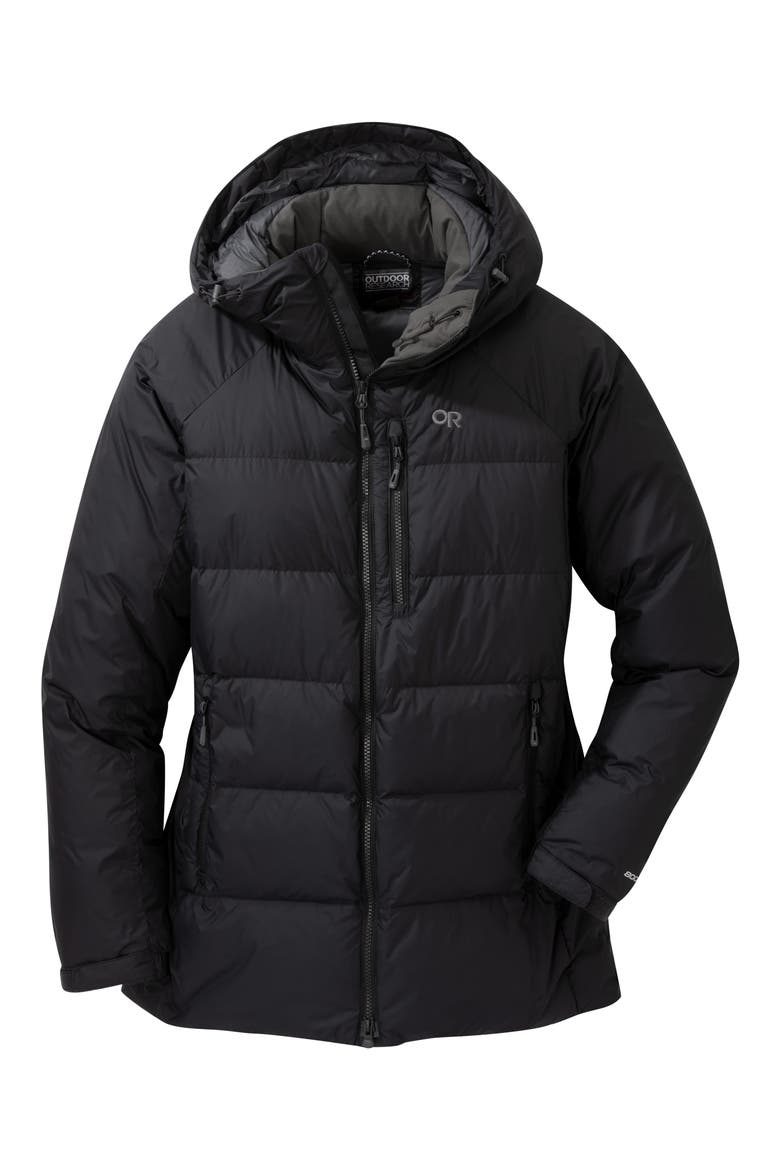 Super Alpine 800 Fill Power Down Parka, Main, color, BLACK