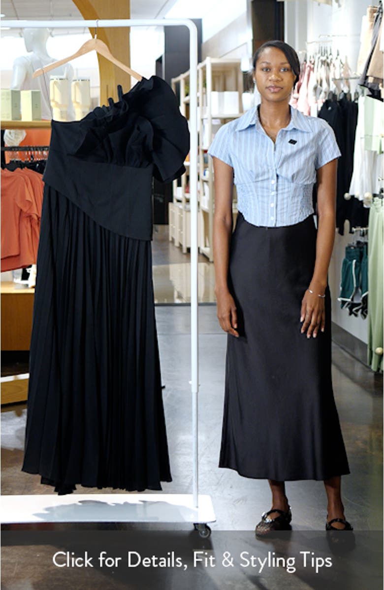 Whittington Ruffle One-Shoulder Gown, sales video thumbnail