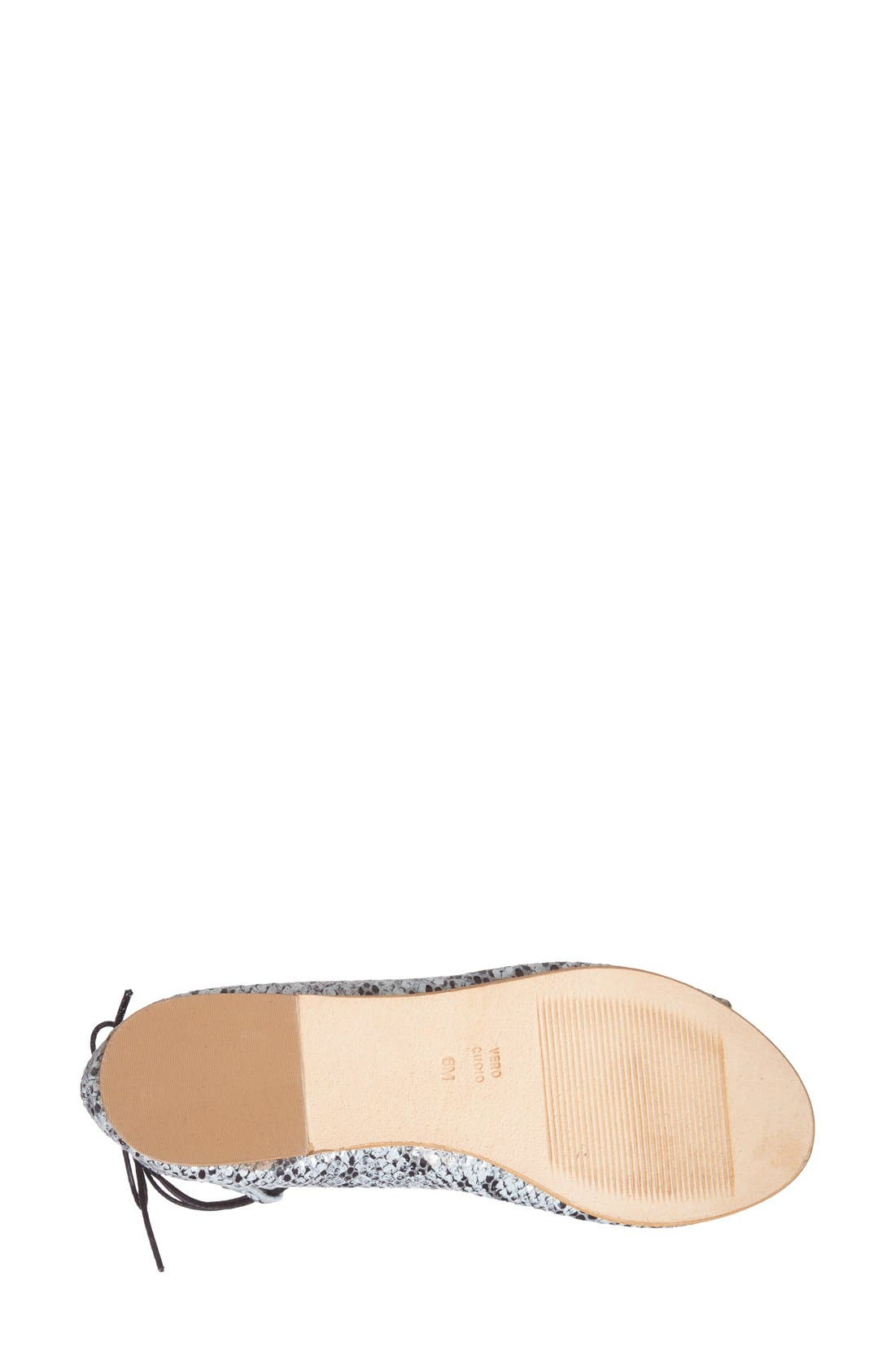 'Farrel' Lace-Up Sandal, Alternate, color, WHITE LEATHER