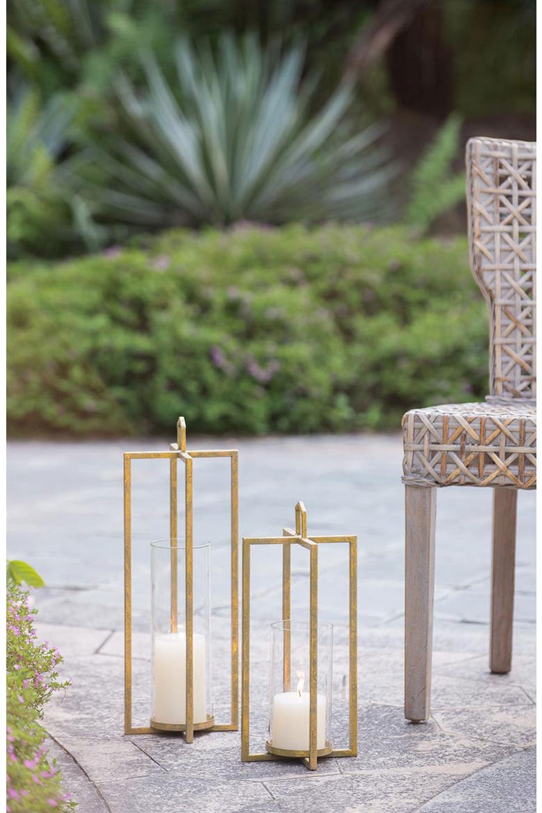 Set of Three Lantern Set, Alternate, color, GOLD