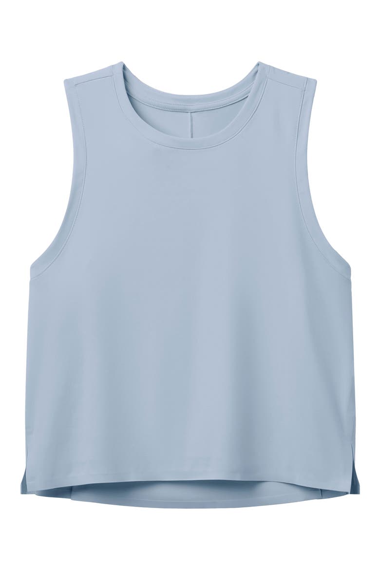 Serene Crop Performance Tank, Alternate, color, FROST BLUE