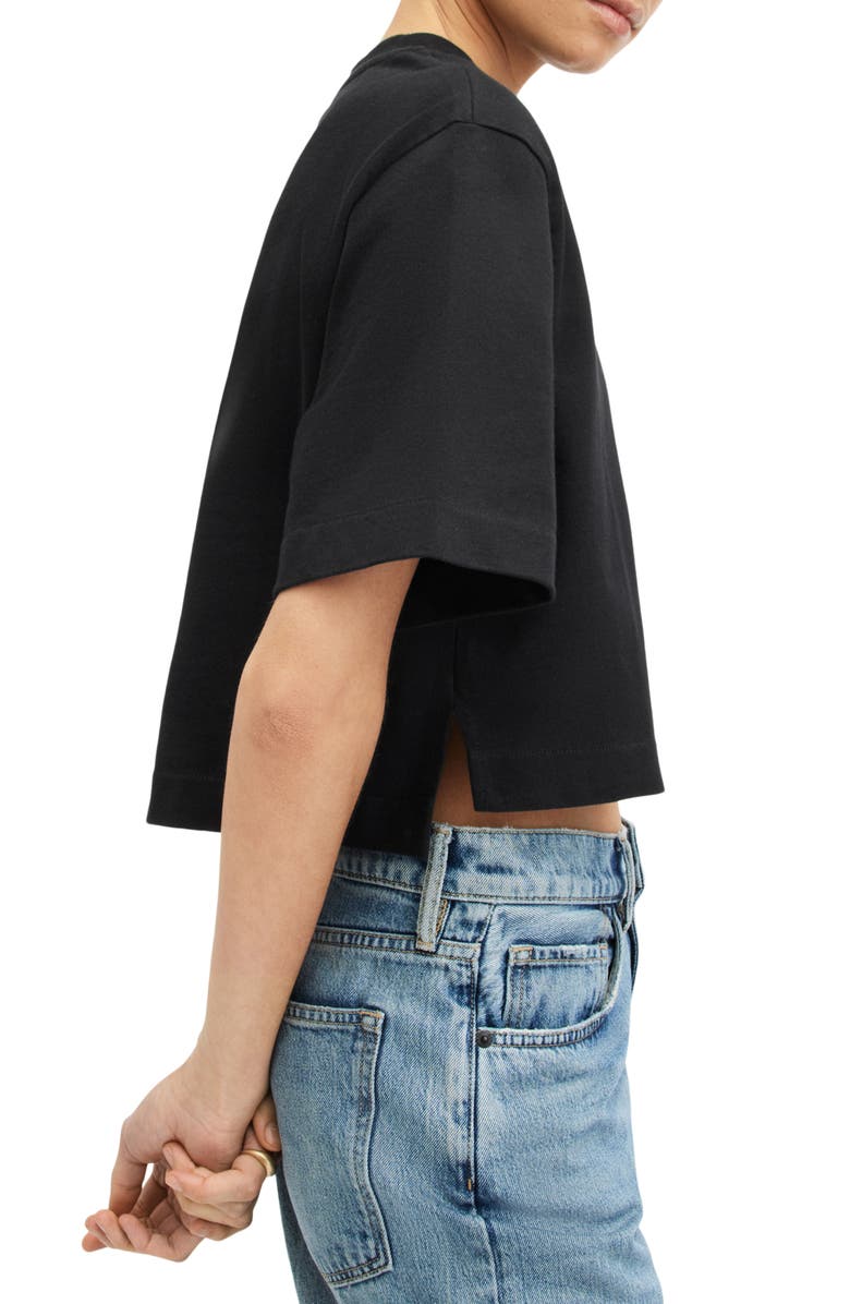 AllSaints Lottie Crop T-Shirt, Alternate, color, 
