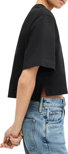 tシャツ LOTTIE CREW NECK CROPPED T-SHIRT | LOTTIE クルー ネック クロップド Tシャツ レディース AllSaints Lottie Crop T-Shirt | Nordstrom