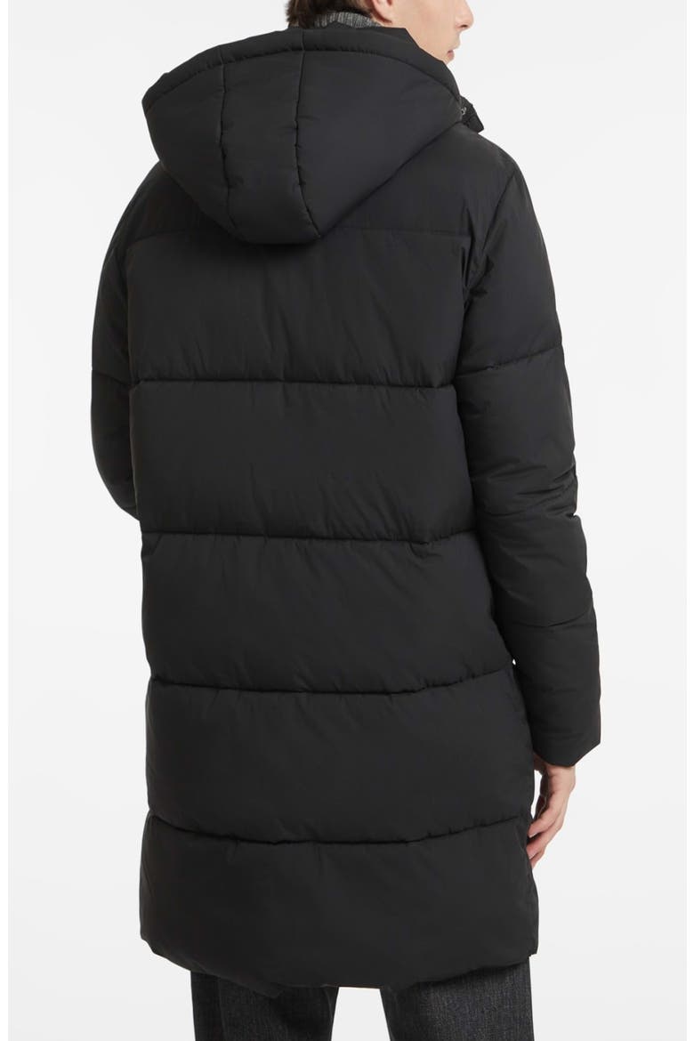 Mid Length Hooded Puffer Coat, Alternate, color, JBLACK-BLACK