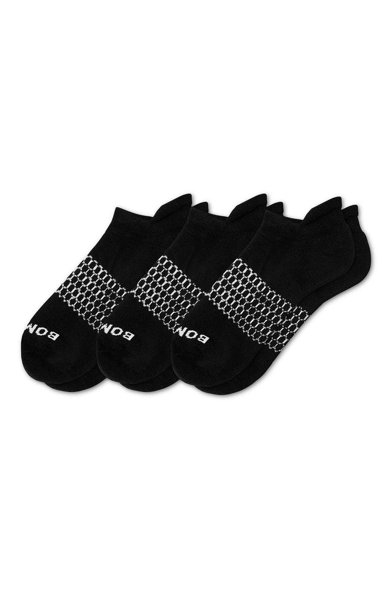 3-Pack Ankle Socks, Main, color, BLACK