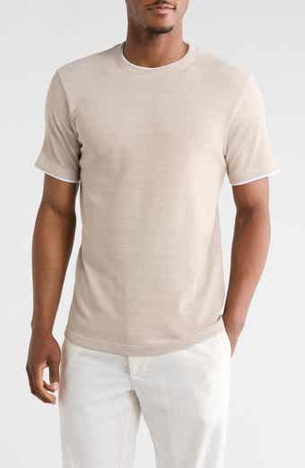 DENIM AND FLOWER Textured Horizontal Stripe T-Shirt