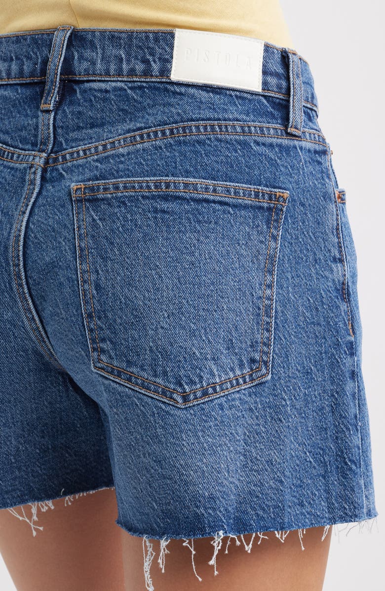 Pistola Kennedy Cutoff Denim Shorts, Alternate, color, Cityscape