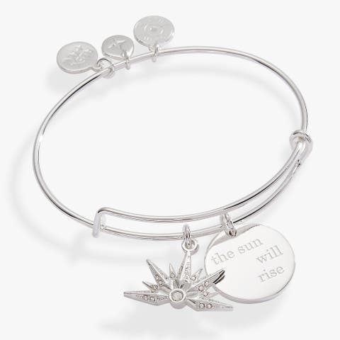 The Sun Will Rise Duo Charm Bangle Bracelet