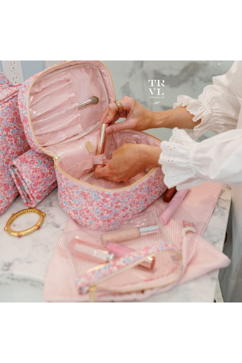 Marseille Makeup Bag, Alternate, color, Pink