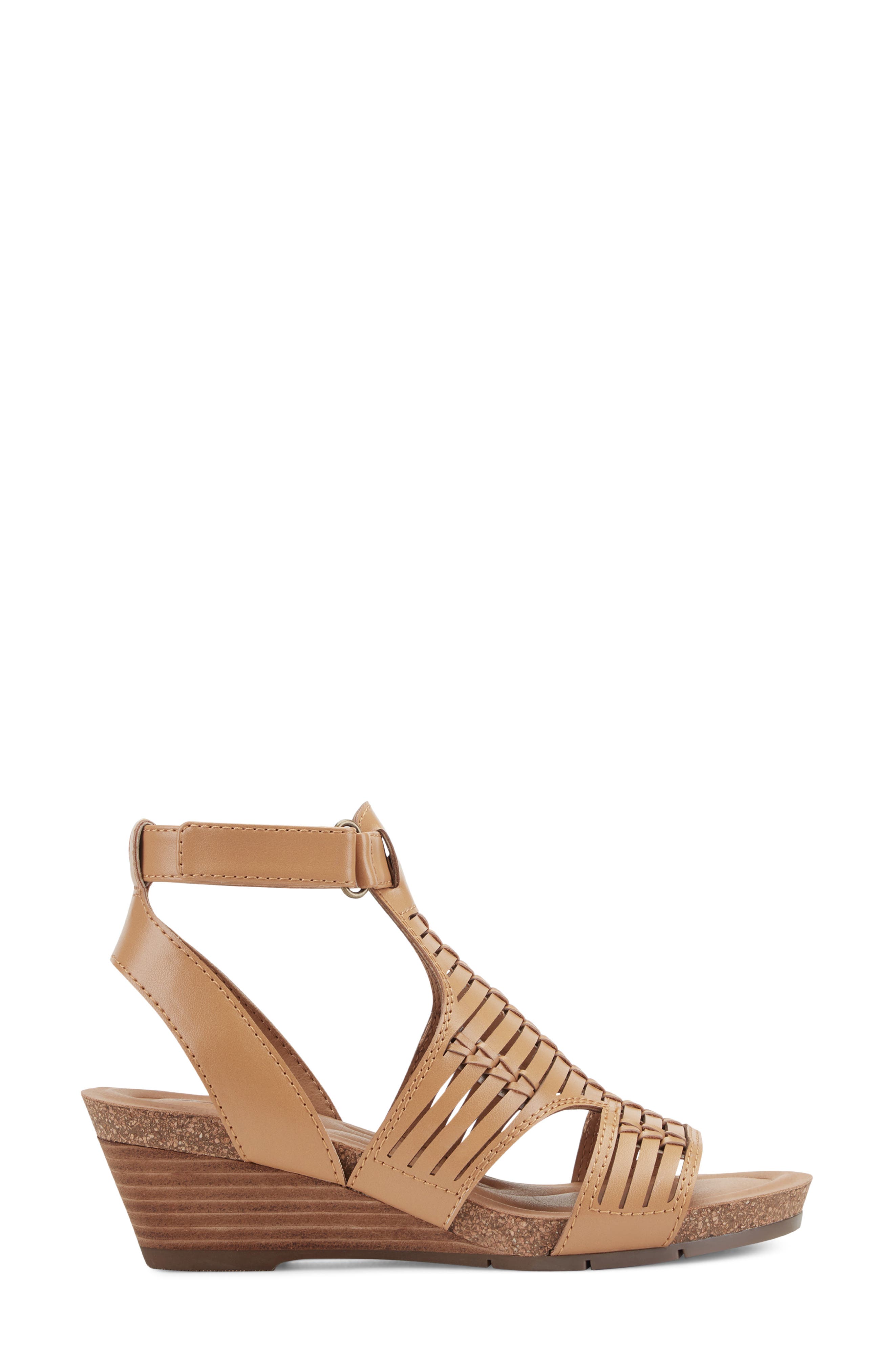 Helodie Wedge Sandal, Alternate, color, TAN