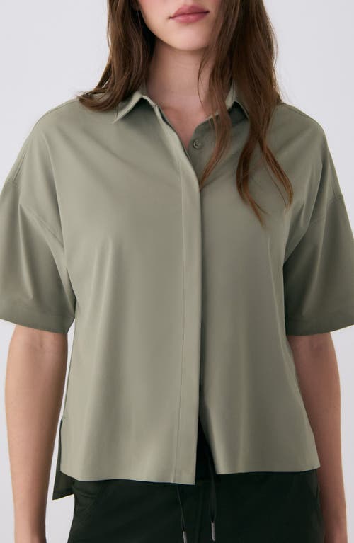 Lole Olivie Upf Short Sleeve Button-up Shirt