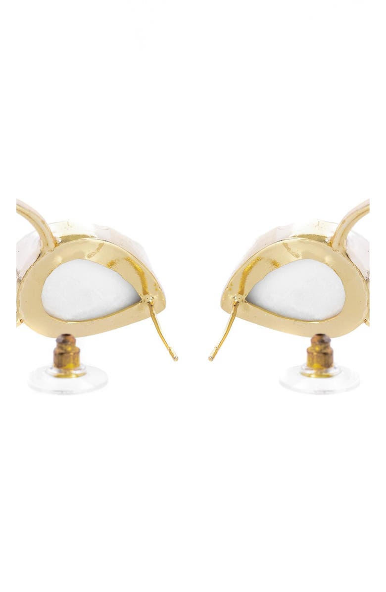 SAACHI Druzy Hoop Earrings, Alternate, color, 