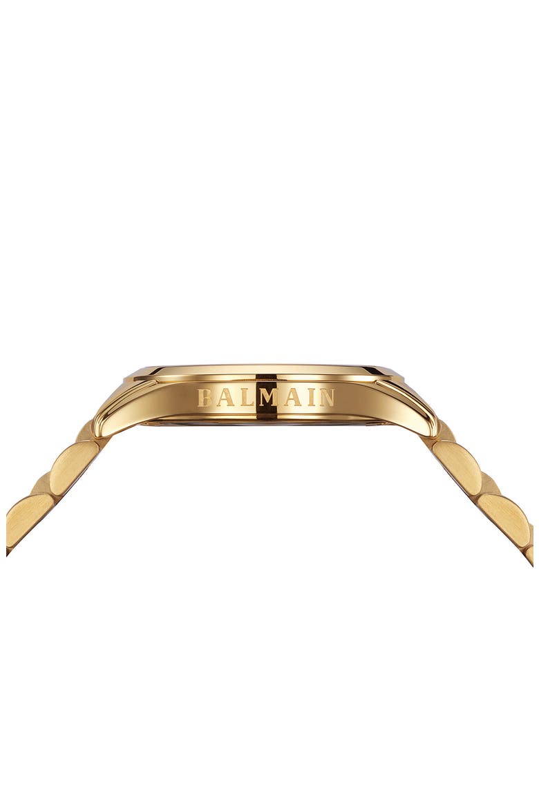 Classic R Diamond Bracelet Watch, 34mm, Alternate, color, YELLOW GOLD PVD COATING