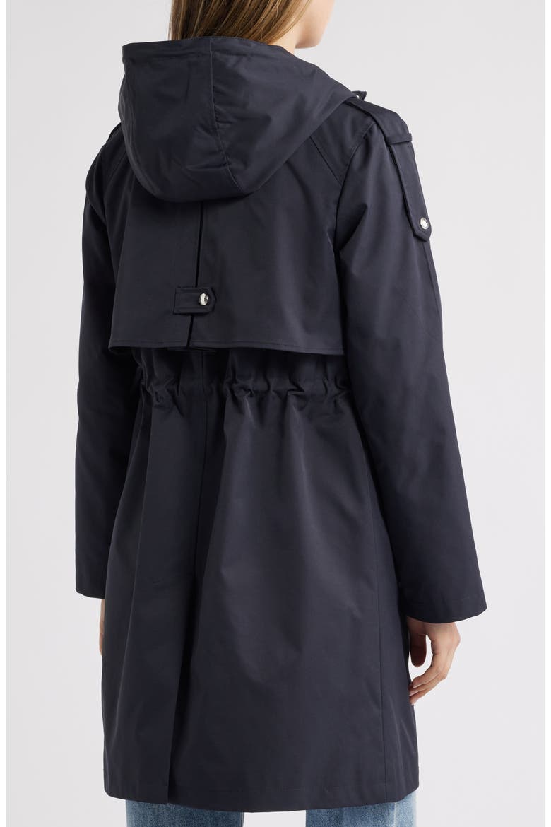 Hooded Longline Jacket, Alternate, color, NAVY