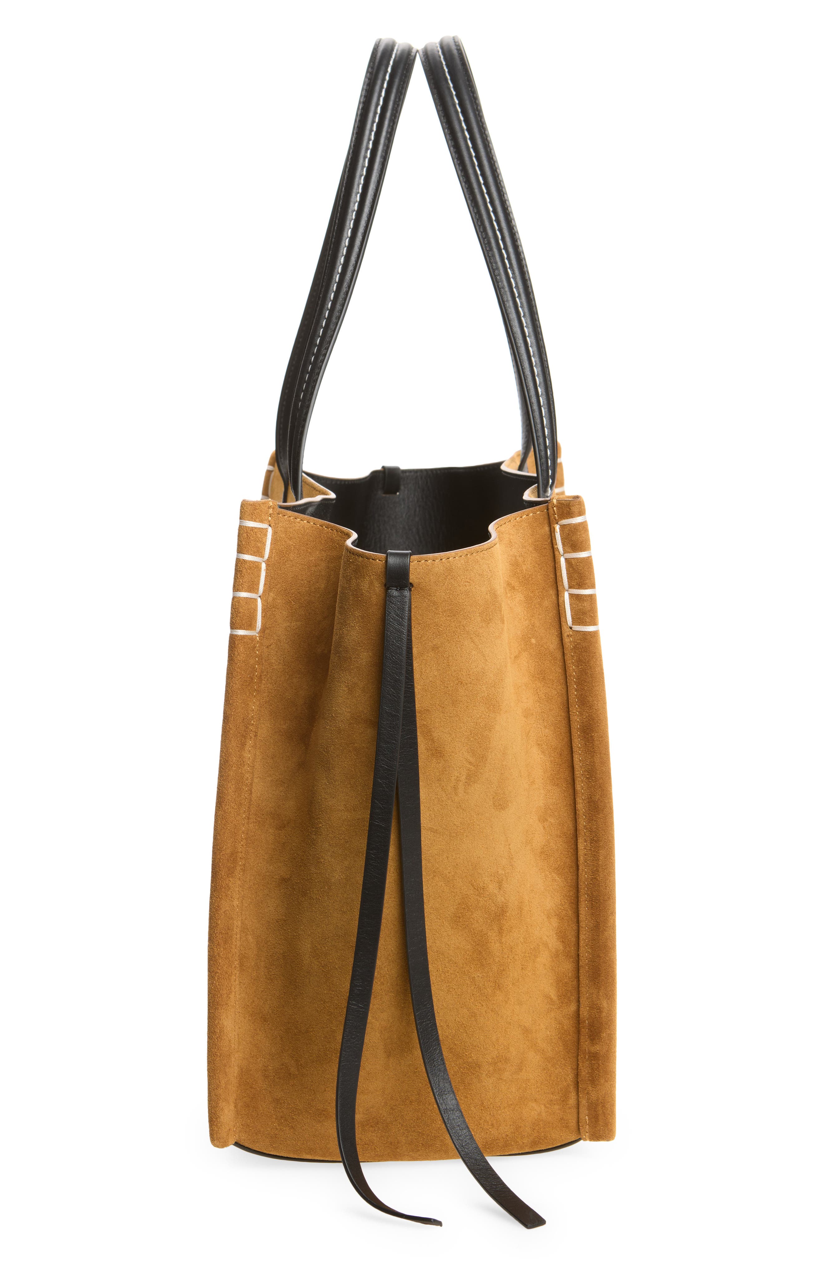 Loafer Cabas Leather Tote, Alternate, color, BROWN 600